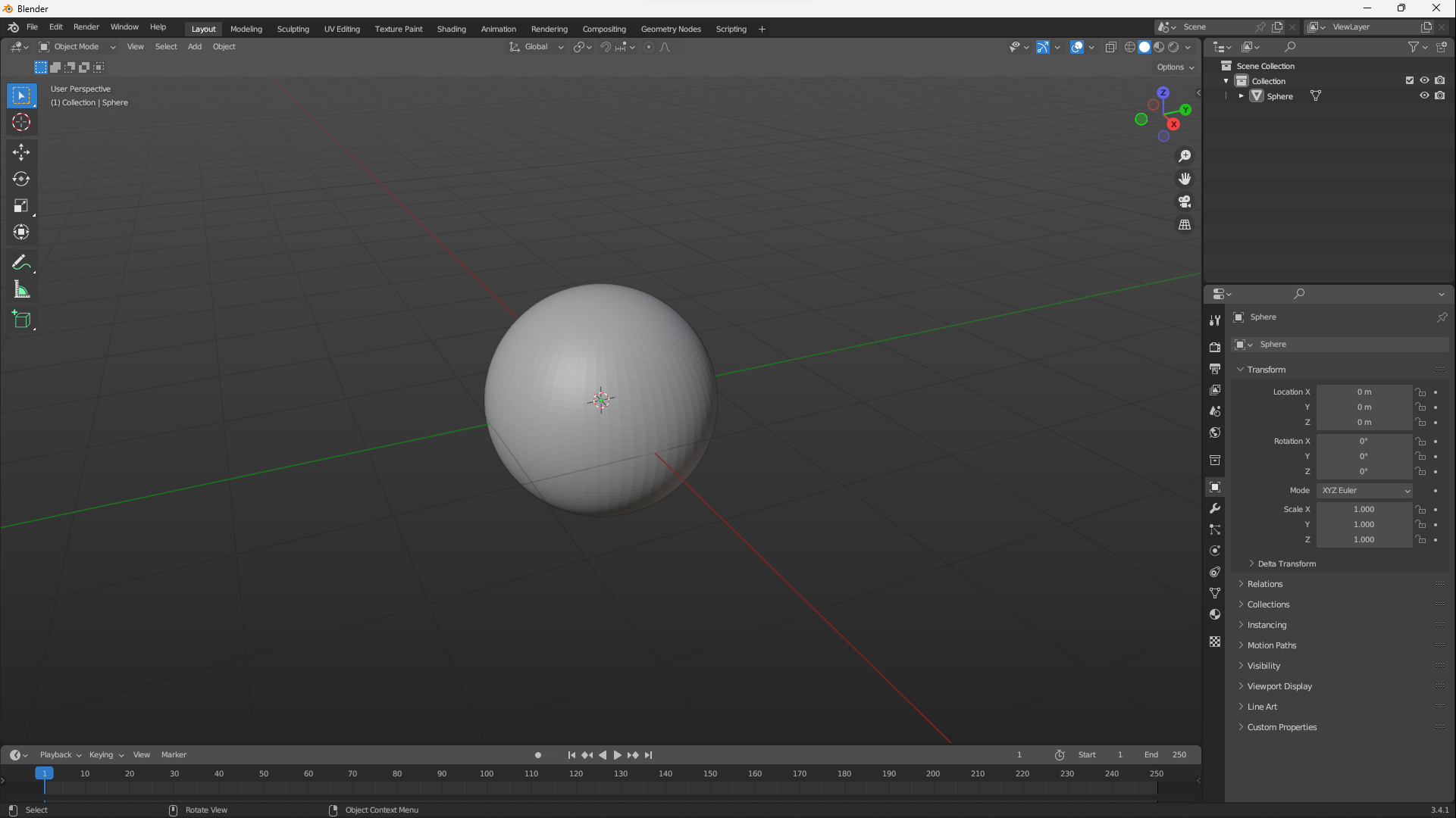 Blender example project