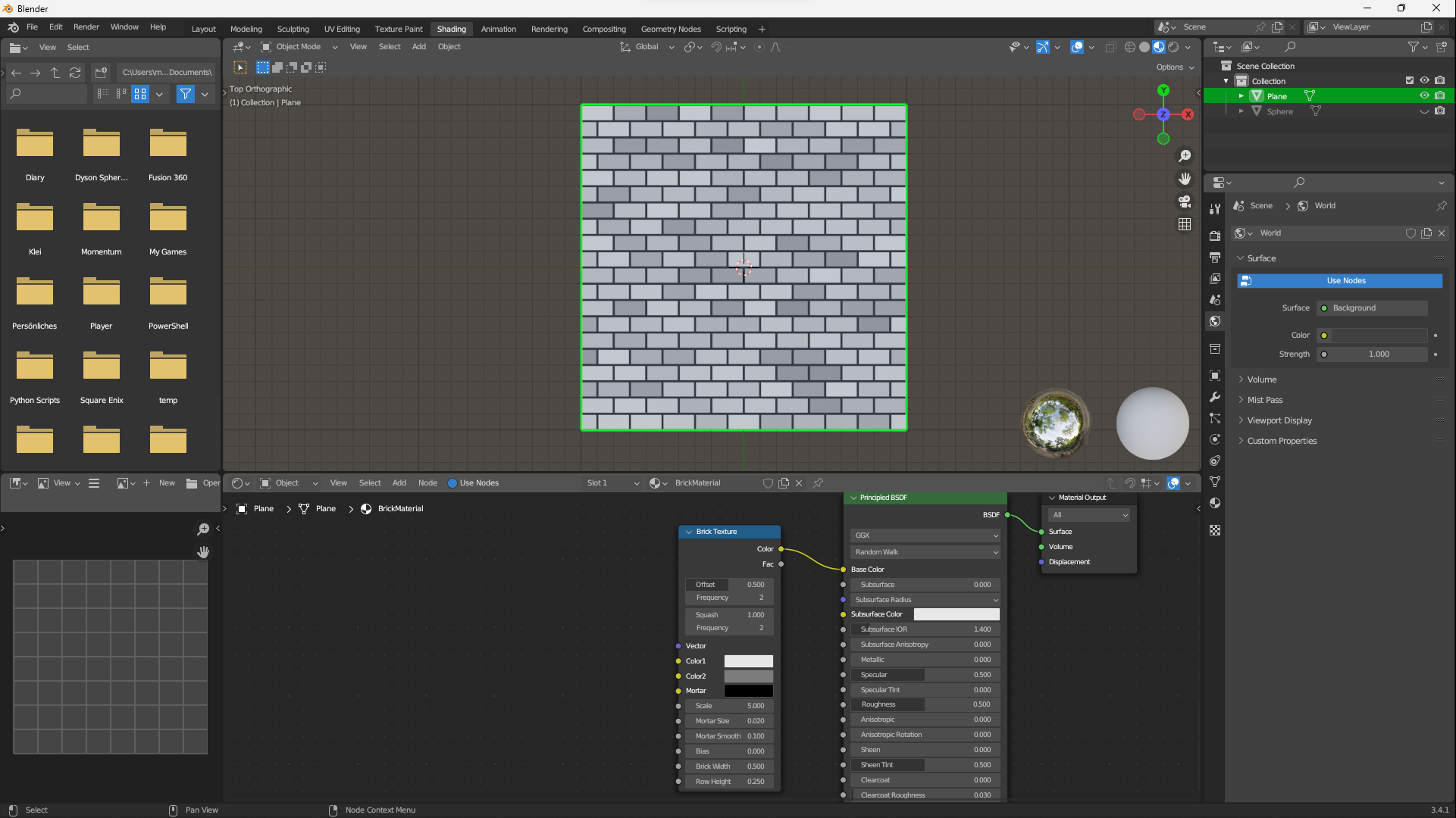 Blender Material